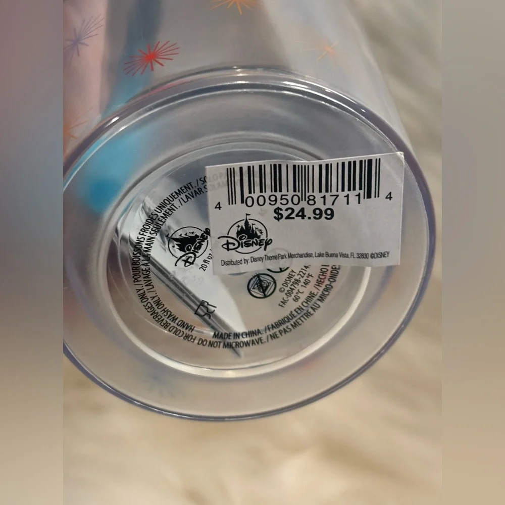 Disney Tumbler With Straw - Mickey And Friends NWT